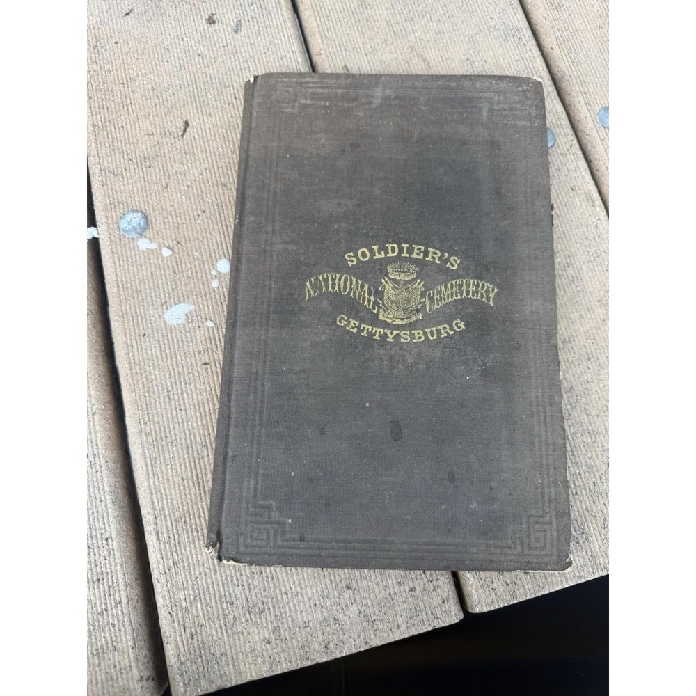 1864 Gettysburg Soldiers National Cemetery Report Lincoln Address Civil War Map